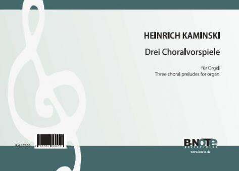 Trois prélude-chorales pour orgue 