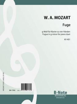 Fugue en g mineuer pour piano à quatre mains KV 401 