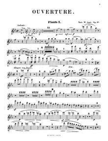 Ouverture de concert 'Hamlet' pour orchestre op.37 (parties) 