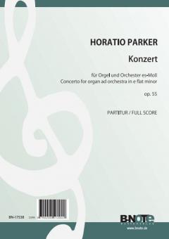 Concerto pour orgue et orchestre op.55 (partition) 