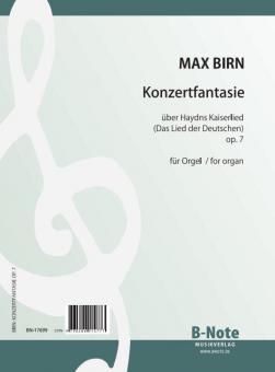 Fantaisie de concert sur l'hymne national allemand pour orgue op.7 