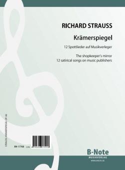 Krämerspiegel -  12 chansons moqueuses sur editeurs de musique op.66 
