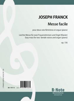 Messe facile pour deux voix féminines et orgue (piano) op.156 