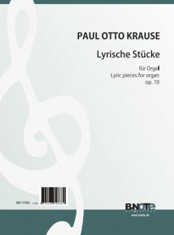 Pièces lyriques pour orgue op.10 