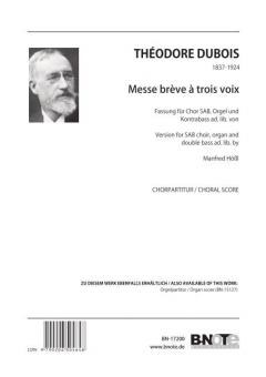Messe brève à 3 voix (partition chorale) 