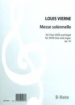 Messe solennelle pour choeur SATB et orgue op.16 