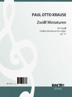 Miniatures pour orgue op.13 