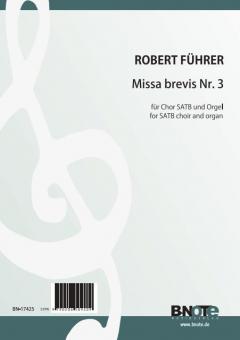 3me Missa brevis pour choeur SATB et orgue ad.lib. 