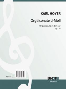 Sonate pour orgue en re mineur op.19 