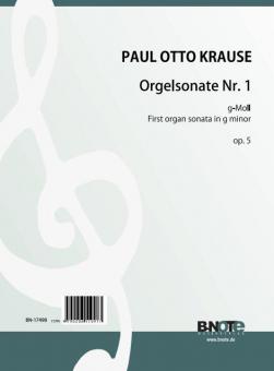 1re Sonate pour orgue en sol mineur op.5 
