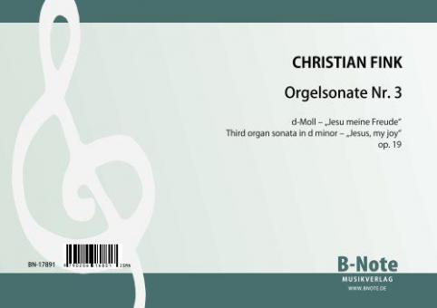Troisième sonate pour orgue en re mineur op.19 