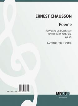 Poème pour violon et orchestre op.25 (partition) 
