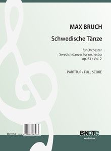 Danses suédoises pour orchestre, 2me suite op.63/8-15 (partition) 