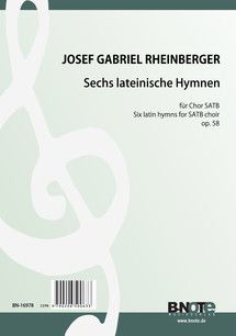 Six hymnes latins pour choeur SATB op.58 