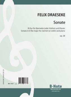 Sonate pour clarinette (ou violon) et piano op.38 