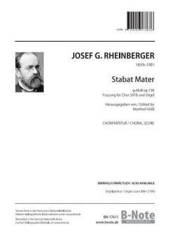 Stabat Mater en sol mineur pour choeur et orgue op.138 (partition vocale) 