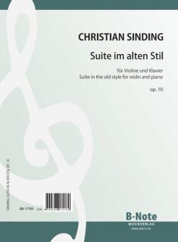 Suite dans le style ancien pour violon et piano op.10 