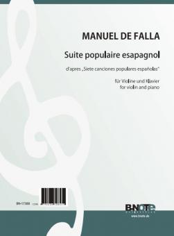 Suite populaire espagnol pour violon et piano 