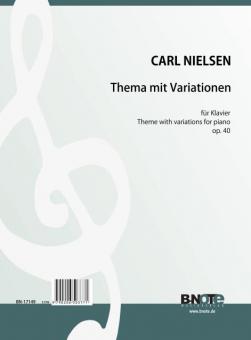 Thème et variations pour piano op.40 