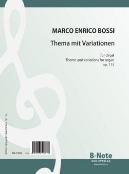 Thème et variations pour orgue op.115 