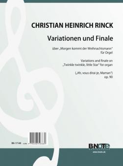 Variations sur 'Morgen kommt der Weihnachtsmann' (Ah, vous dirai-je, Maman) for organ op.90 