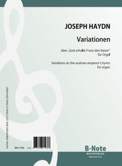 Variations sur le chant de l'empereur autrichien (hymne nationale allemand) (Arr. orgue) 