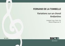 Variations sur un choral et Andantino for organ (Livre 3 des Pieces d'orgue op.33) 