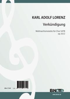 Verkündigung - Motet de Noël pour choeur SATB op. 62/3 
