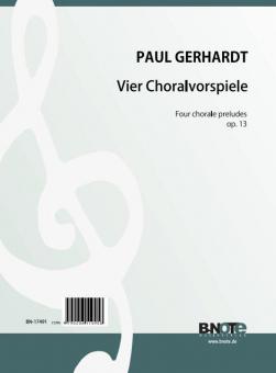 Quatre Prélude-chorals pour orgue op.13 