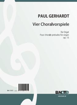 Quatre chorale-préludes pour orgue op.13 