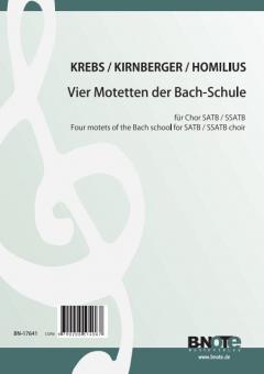 Quatre motets de l'école de Bach pour choeur SATB / SSATB 