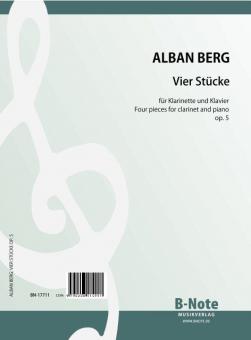 Quytre pièces pour clarinette et piano op.5 