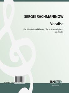 Vocalise pour chant et piano op.34/14 