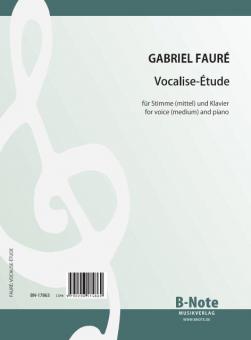 Vocalise-Etude pour voix moyenne et piano 