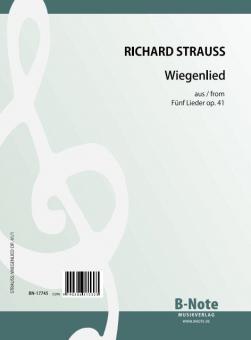 Wiegenlied de Cinq chansons op.41 