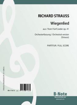 Wiegenlied op.41/1 (chant et orchestre) 