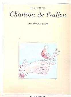 Chanson de L'adieu High Voice Piano 