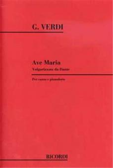 Ave Maria Voice Piano Italian Volgarizzata Da Dante 