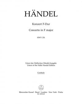 Concerto en fa majeur HWV 331 