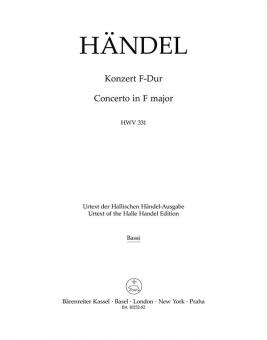 Concerto en fa majeur HWV 331 