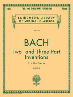 Two & Three Part Inventions Piano 