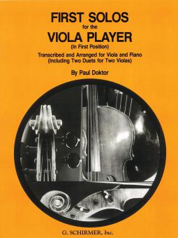 First Solos For The Viola Player First Position 