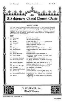 Praise Ye The Lord (150th Psalm) 