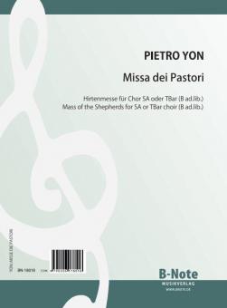 Missa dei Pastori (Messe des bergers) pour choeur SA ou TBar (B ad.lib.) et orgue 