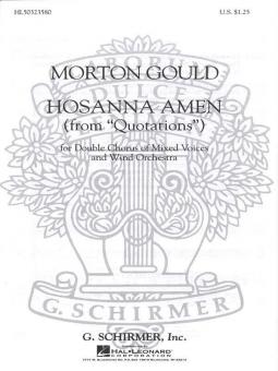 Hosanna Amen from Quotations with Orchestra 