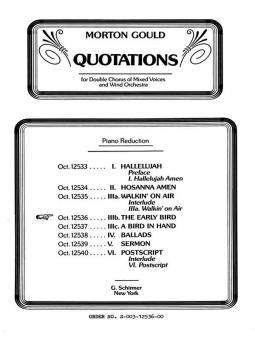 Early Bird from Quotations with Orchestra 