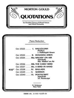 Ballads from Quotations 