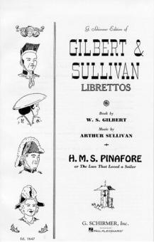 Librettos: H.M.S. Pinafore 