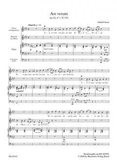 Ave verum op. 65/1 N 123 Standard