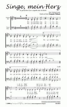 Singe, mein Herz 